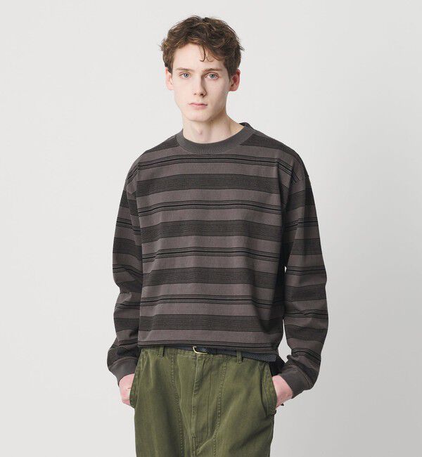 BEAUTY&YOUTH UNITED ARROWS「12oz ヘビーウェイト ボーダー クルーネック カットソー」|Tシャツ・カットソー|