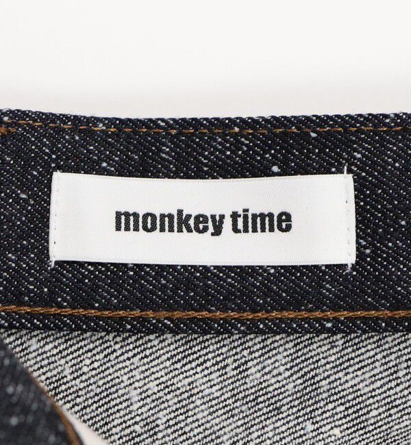 MONKEY TIME「リジッド ネップ デニム バギー パンツ」|チノ|