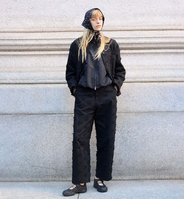 BEAUTY&YOUTH UNITED ARROWS「コットン エンブロイダリー パンツ」|チノ|