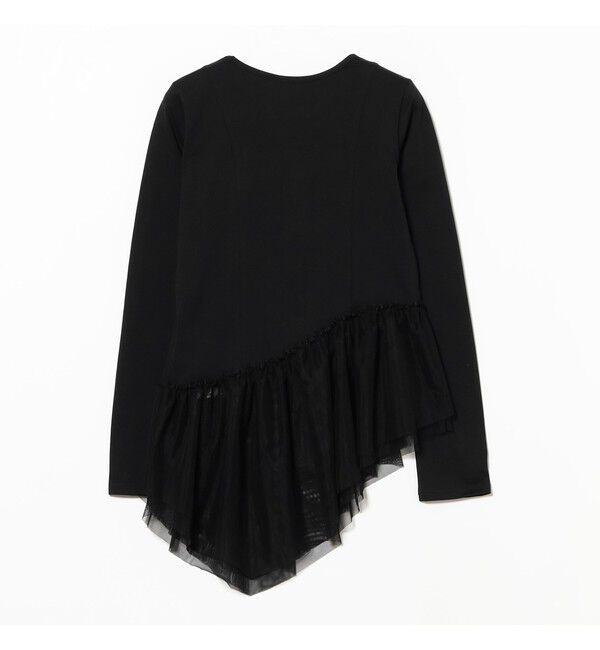 Ray BEAMS 「チュール キリカエ アシンメトリー ヘム Tシャツ」|Tシャツ・カットソー|