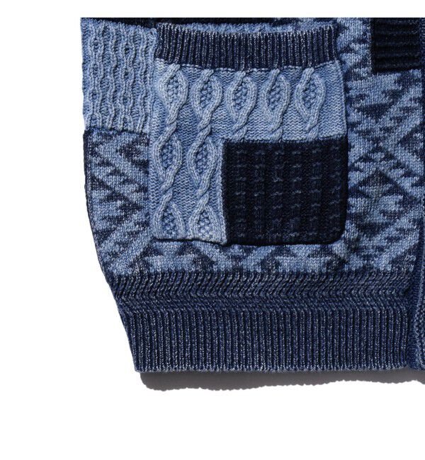BEAMS PLUS「B+INDIGO VEST」|ニット・セーター|