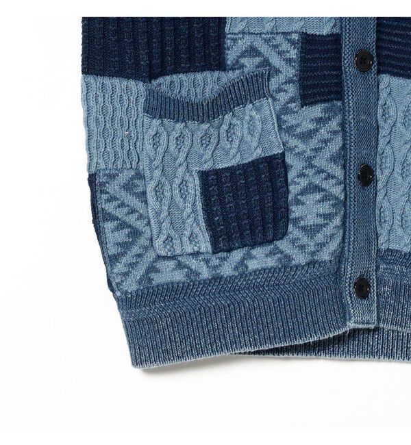BEAMS PLUS「B+INDIGO VEST」|ニット・セーター|