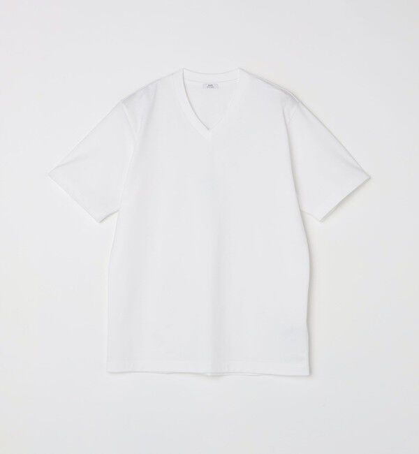 SHIPS「SHIPS: 抗菌・防臭 NANO-FINE（R） コットン Vネック Tシャツ」|Tシャツ・カットソー|ホワイト