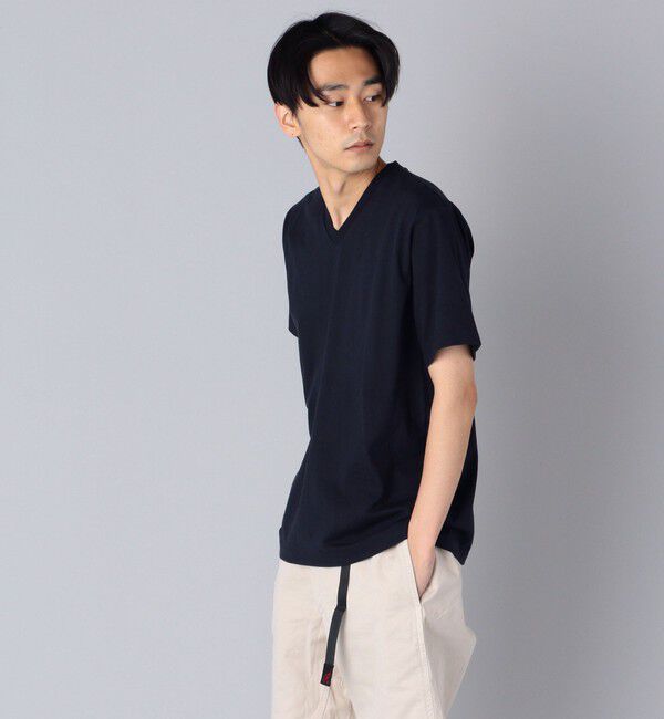 SHIPS「SHIPS: 抗菌・防臭 NANO-FINE（R） コットン Vネック Tシャツ」|Tシャツ・カットソー|