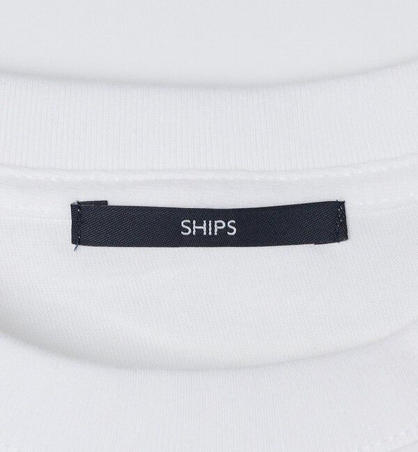 SHIPS「【WEB限定】SHIPS: STYLISH STANDARD ロゴ 刺繍 Tシャツ」|Tシャツ・カットソー|