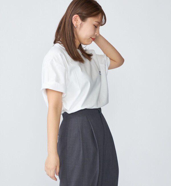 SHIPS「【WEB限定】SHIPS: STYLISH STANDARD ロゴ 刺繍 Tシャツ」|Tシャツ・カットソー|