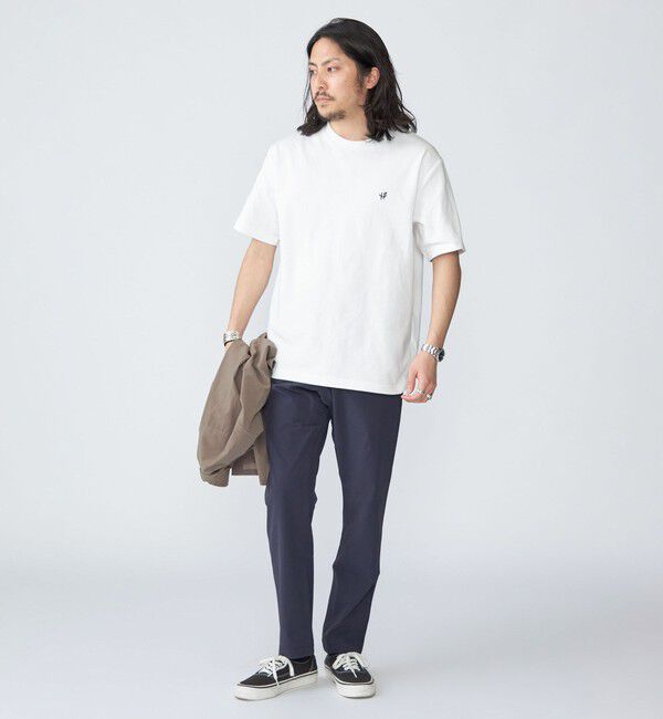 SHIPS「【WEB限定】SHIPS:〈接触冷感・吸水速乾等〉STORATECH(TM）ワンポイントロゴ スムース Tシャツ」|Tシャツ・カットソー|