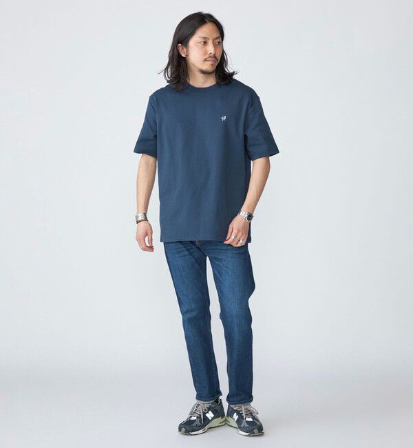 SHIPS「【WEB限定】SHIPS:〈接触冷感・吸水速乾等〉STORATECH(TM）ワンポイントロゴ スムース Tシャツ」|Tシャツ・カットソー|