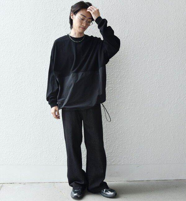 SHIPS any「SHIPS any: カラーミックスコード トーン オン トーン デザイン Tシャツ【a-nylon】◇」|Tシャツ・カットソー|