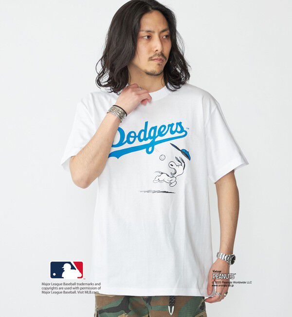 SHIPS「SHIPS: PEANUTS&times;MLB プリント Tシャツ」|Tシャツ・カットソー|