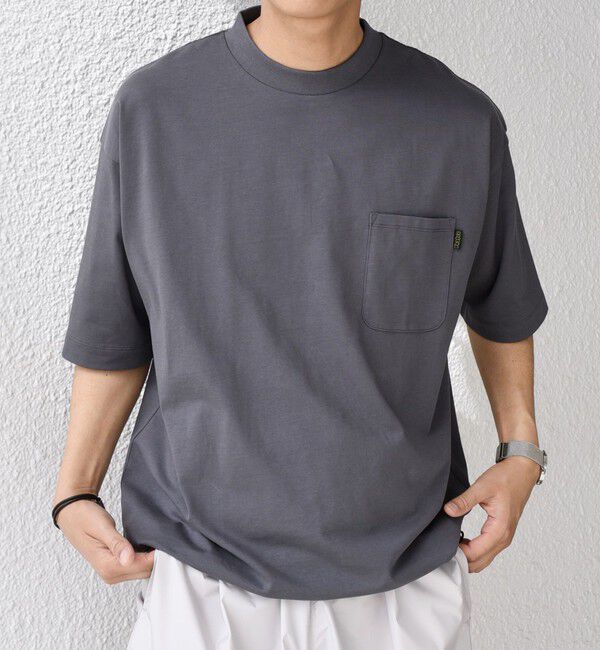 SHIPS any「【SHIPS any別注】Phatee: オーガニックコットン ピスネーム スピンドル ポケット Tシャツ◇」|Tシャツ・カットソー|