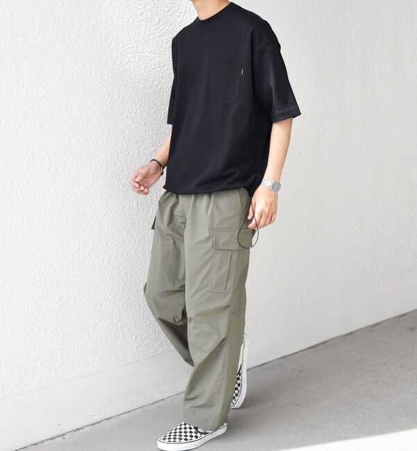 SHIPS any「【SHIPS any別注】Phatee: オーガニックコットン ピスネーム スピンドル ポケット Tシャツ◇」|Tシャツ・カットソー|