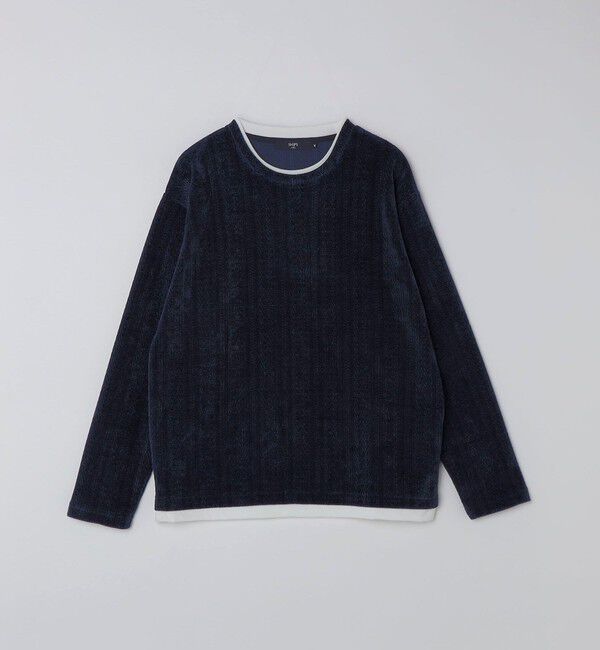 SHIPS Colors 「SHIPS Colors:モール フェイクレイヤード ロンT」|Tシャツ・カットソー|ネイビー