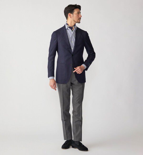 SHIPS「SHIPS: 〈FUNCTION/洗濯機可能〉ラスティック マシン ウォッシャブル スラックス」|スラックス|