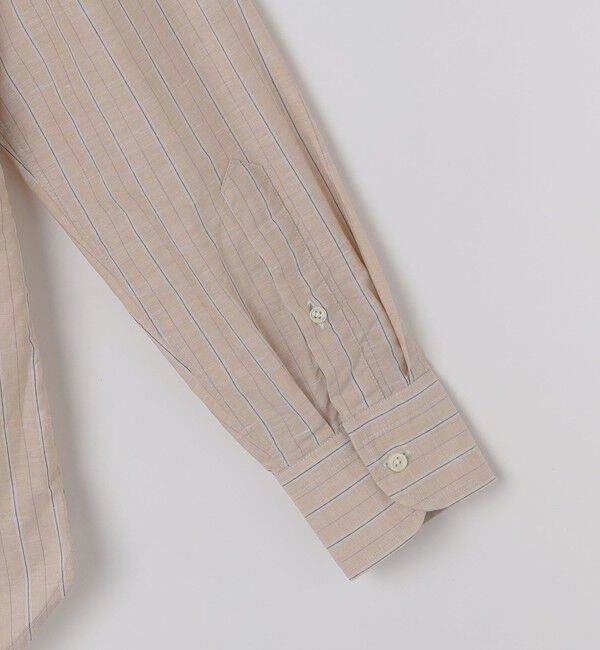 SHIPS「GUY ROVER: コットン リネン オルタネイト ストライプ ワンピース カラー シャツ」|シャツ・ブラウス|