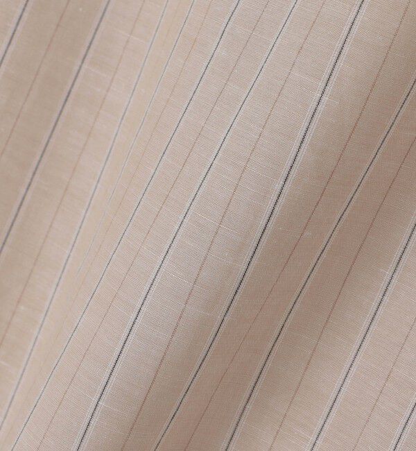 SHIPS「GUY ROVER: コットン リネン オルタネイト ストライプ ワンピース カラー シャツ」|シャツ・ブラウス|