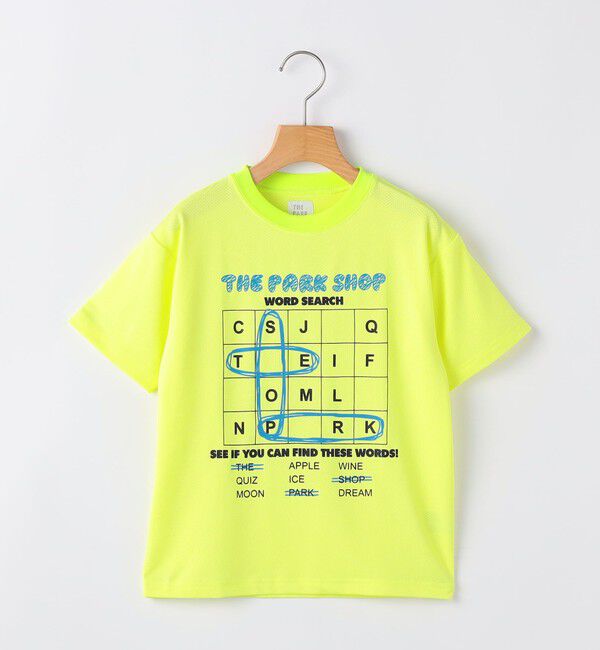 SHIPS KIDS「THE PARK SHOP:115～145cm /WORD SEARCH Tシャツ」|Tシャツ・カットソー|イエロー