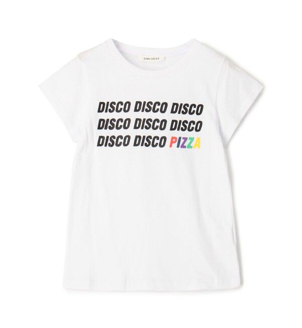 TOMORROWLAND BUYING WEAR「ETRE CECIL DISCO PIZZA CAP SLEEVE Tシャツ」|Tシャツ・カットソー|12 ホワイト系