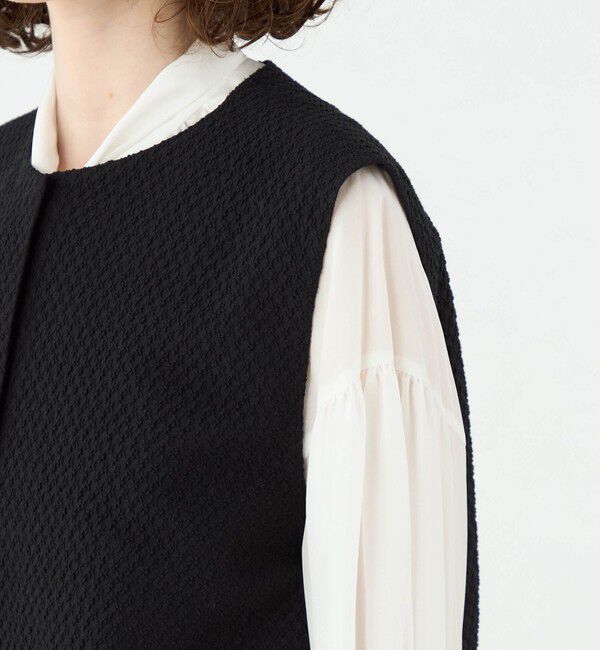 Ballsey「タイニーフラワージャカード ショートベスト」|ベスト・ジレ|