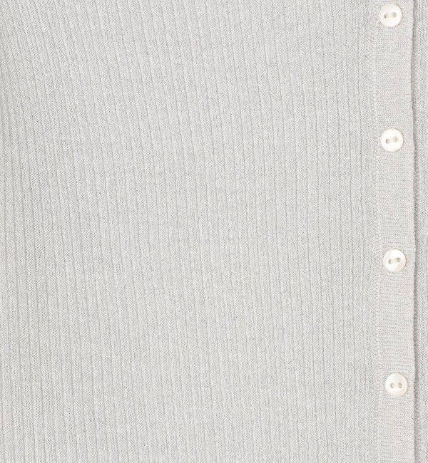 Ballsey「マーセライズドコットン クルーネックカーディガン」|カーディガン|