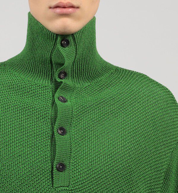 TOMORROWLAND MENS「TOMORROWLAND tricot ギマコットンニット スタンドカラープルオーバー 」|ニット・セーター|