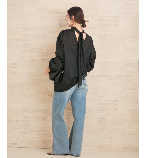 Plage「《予約》Tie sheer ブラウス」|シャツ・ブラウス|