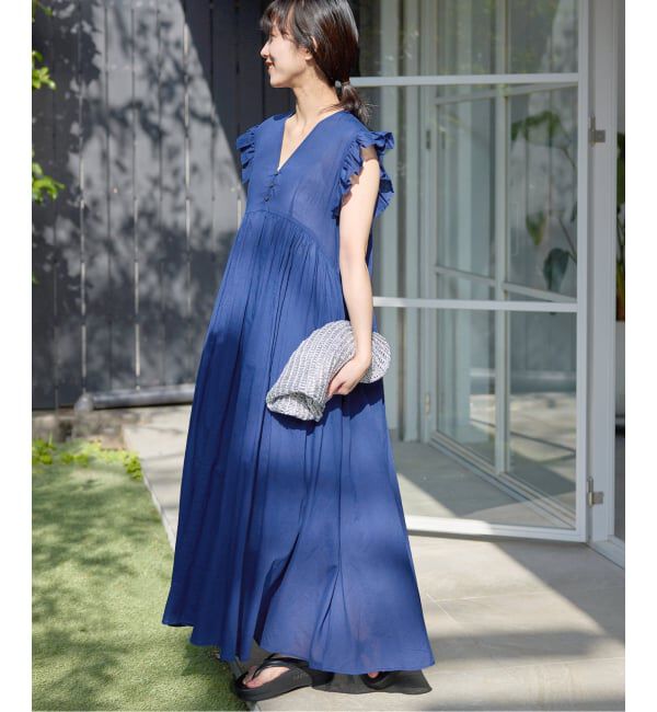 SLOBE IENA「《予約》コットンボイルフリルワンピース」|ワンピース|