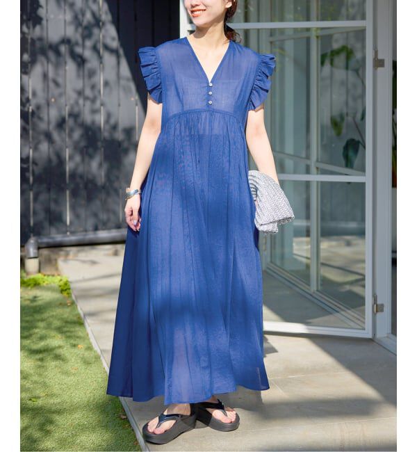 SLOBE IENA「《予約》コットンボイルフリルワンピース」|ワンピース|