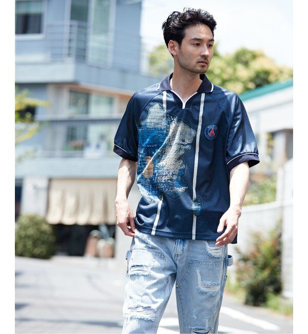 Paris Saint-Germain「【Poggy &times; Paris Saint-Germain】DEAR PSG PRINTED GAME SHIRT」|Tシャツ・カットソー|