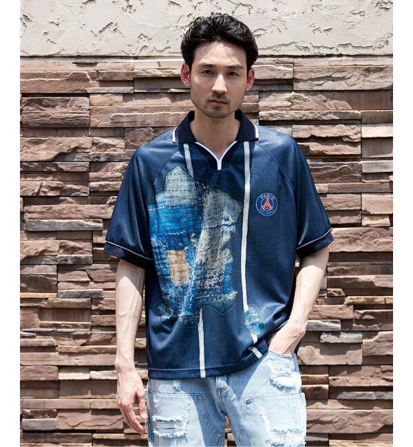 Paris Saint-Germain「【Poggy &times; Paris Saint-Germain】DEAR PSG PRINTED GAME SHIRT」|Tシャツ・カットソー|