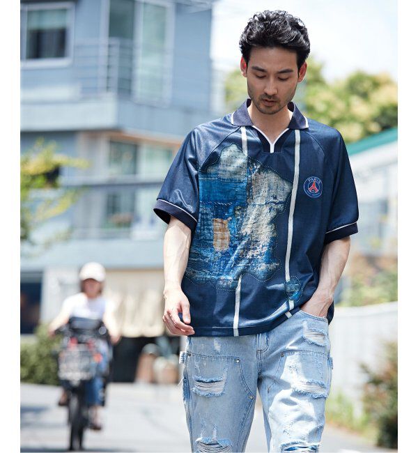 Paris Saint-Germain「【Poggy &times; Paris Saint-Germain】DEAR PSG PRINTED GAME SHIRT」|Tシャツ・カットソー|