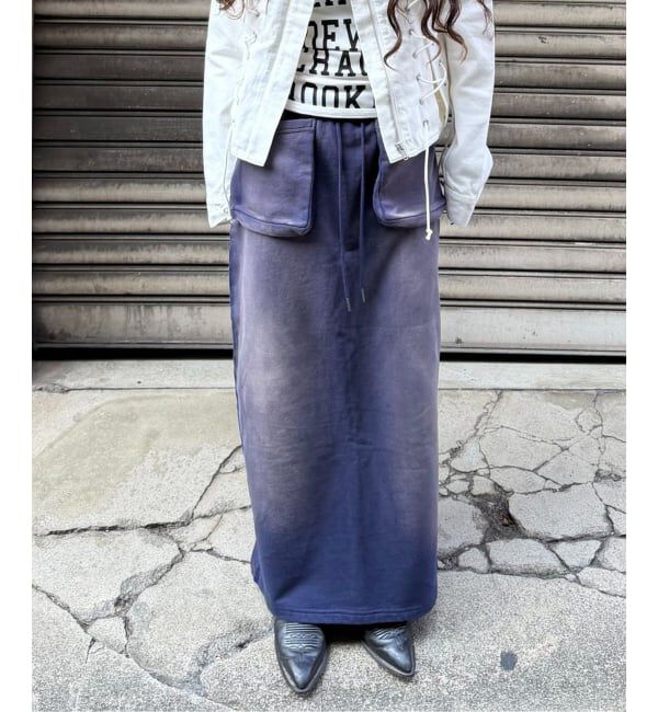 Oriens JOURNAL STANDARD「ブリーチドスウェットスカート」|スカート|