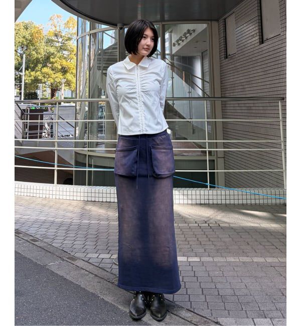 Oriens JOURNAL STANDARD「ブリーチドスウェットスカート」|スカート|