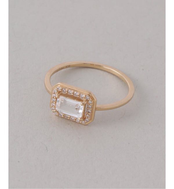 Lilas by Spick&Span「アップグレードホワイトトパーズリング K18」|リング|