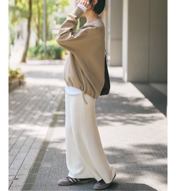 Spick and Span「ダンボールヘムギャザープルオーバー」|Tシャツ・カットソー|