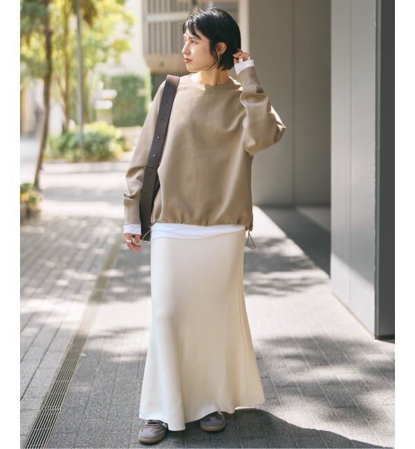 Spick and Span「ダンボールヘムギャザープルオーバー」|Tシャツ・カットソー|