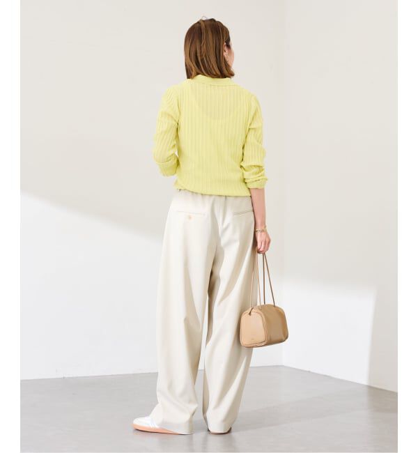 FRAMeWORK「リブニットポロシャツ」|ニット・セーター|