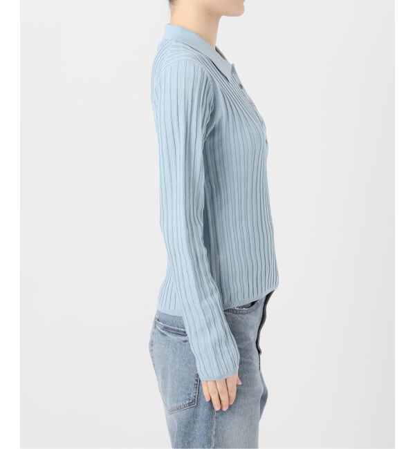 FRAMeWORK「リブニットポロシャツ」|ニット・セーター|