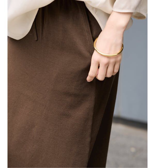 FRAMeWORK「≪予約≫シルク混綿麻天竺スカート」|スカート|