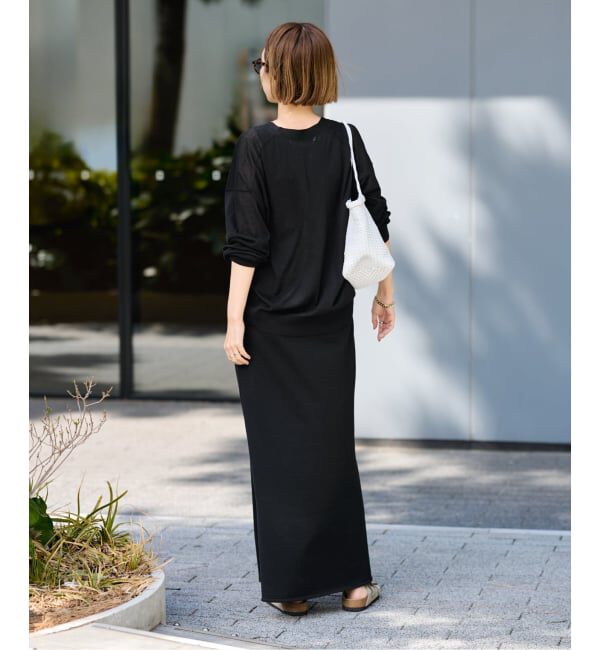 FRAMeWORK「≪予約≫シルク混綿麻天竺スカート」|スカート|