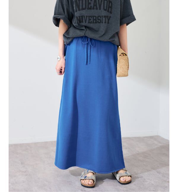 FRAMeWORK「≪予約≫シルク混綿麻天竺スカート」|スカート|