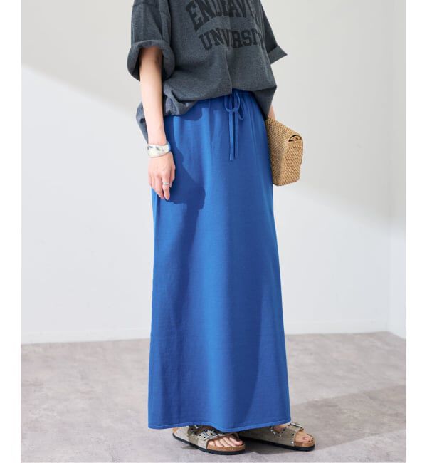 FRAMeWORK「≪予約≫シルク混綿麻天竺スカート」|スカート|