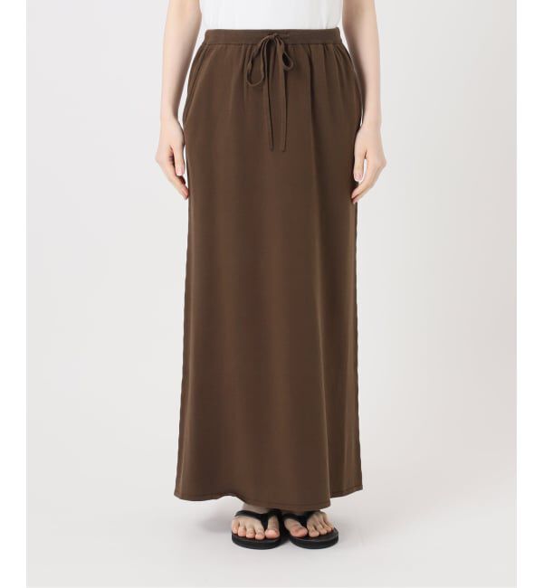 FRAMeWORK「≪予約≫シルク混綿麻天竺スカート」|スカート|