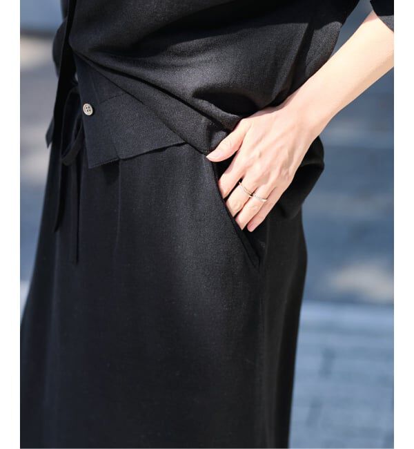 FRAMeWORK「≪予約≫シルク混綿麻天竺スカート」|スカート|