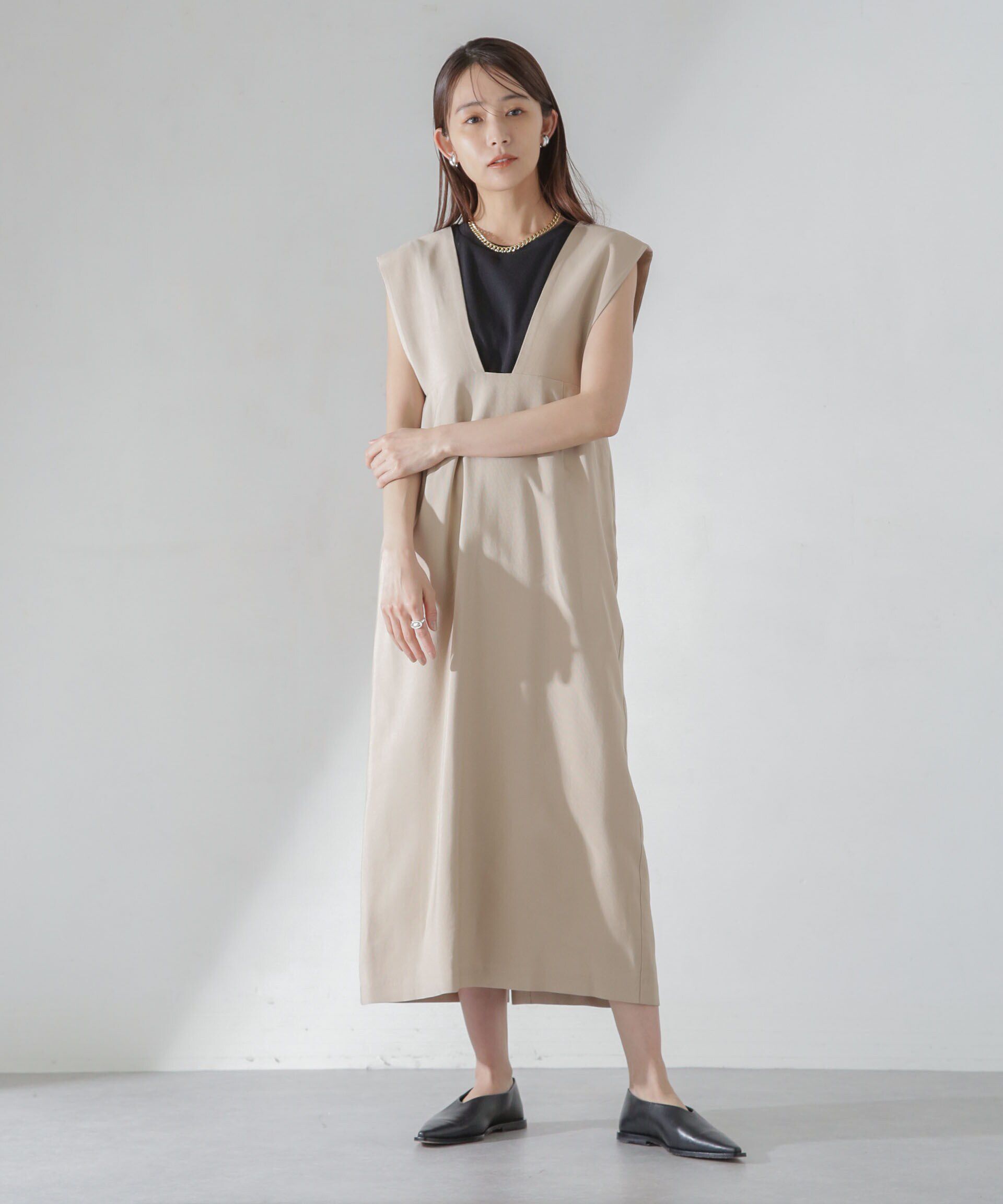 nano･universe「Iラインジャンパースカート」|ワンピース|