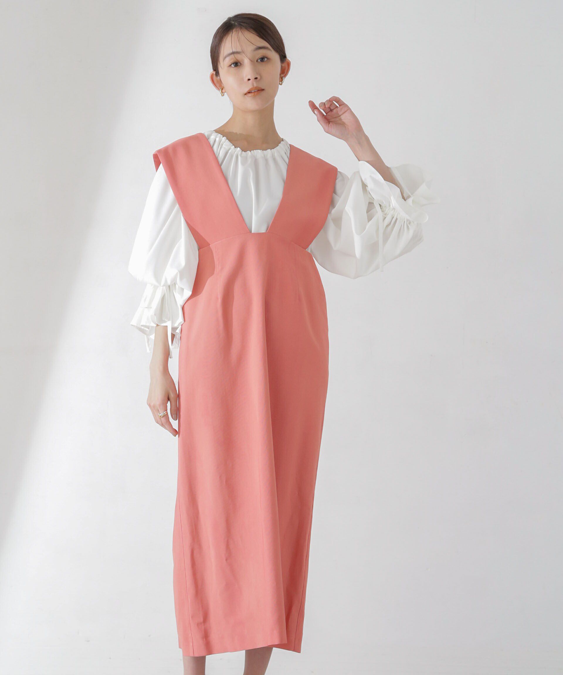 nano･universe「Iラインジャンパースカート」|ワンピース|レンガ6