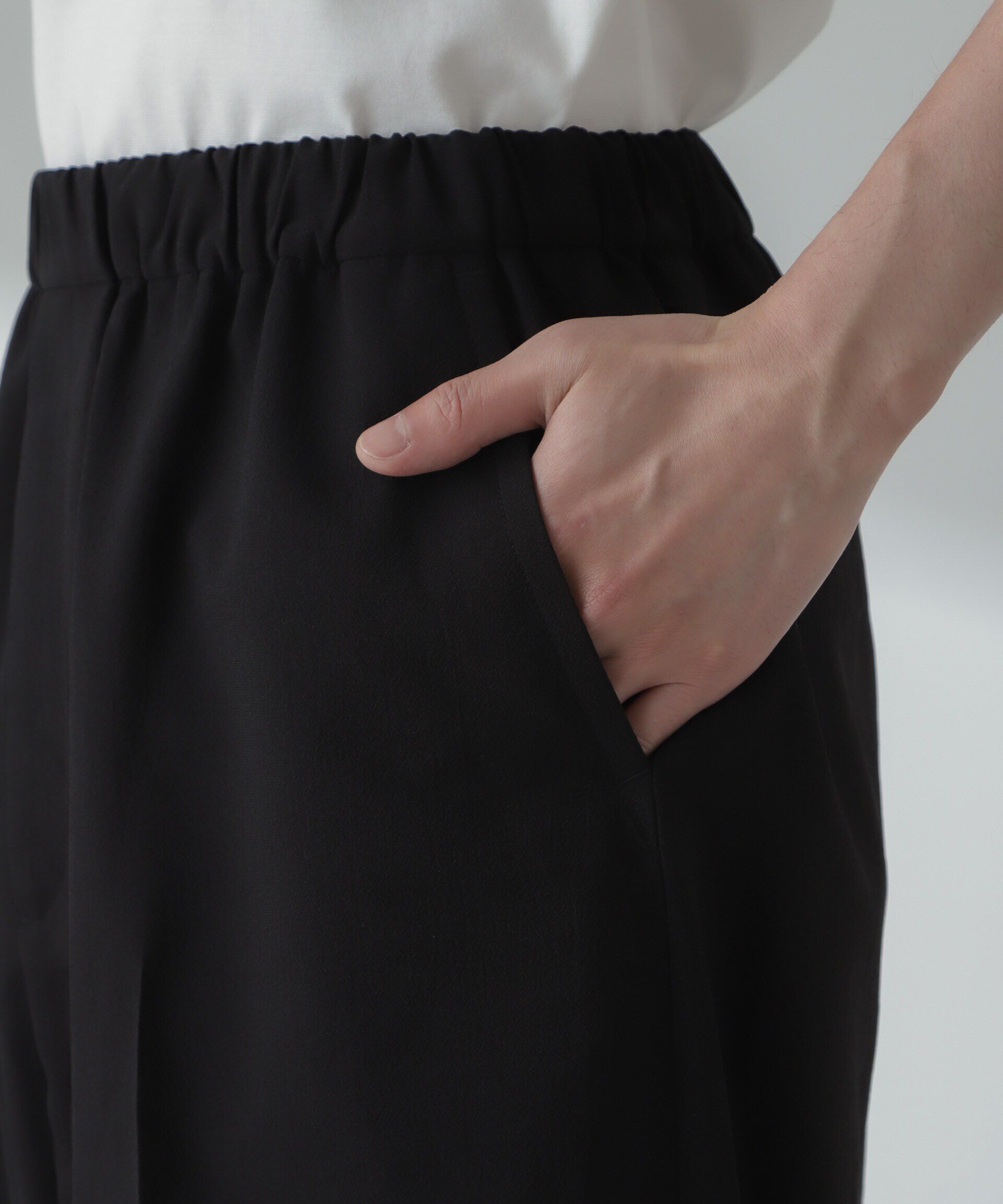 nano･universe「「大人のワイドパンツ」ハイツイストワイドスラックス」|チノ|