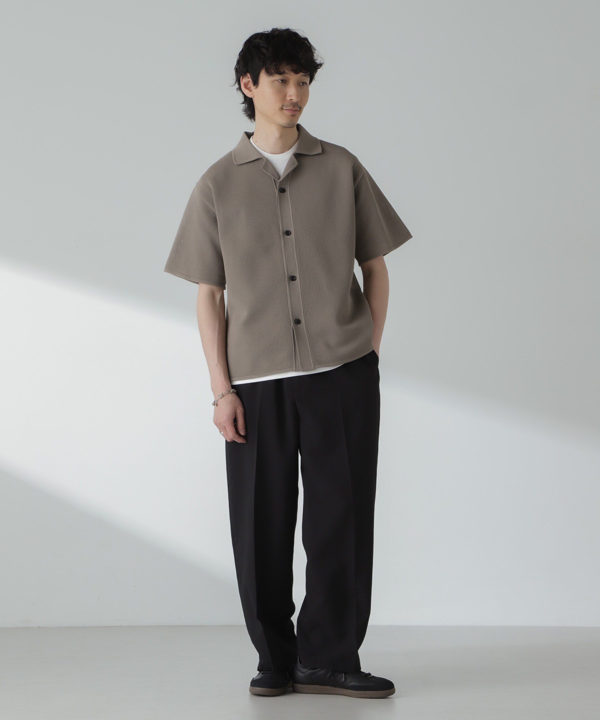 nano･universe「「大人のワイドパンツ」ハイツイストワイドスラックス」|チノ|