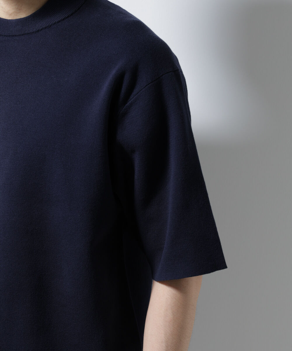 nano･universe「14ゲージミラノリブニット ジャケT型 半袖(手洗い可能)」|ニット・セーター|