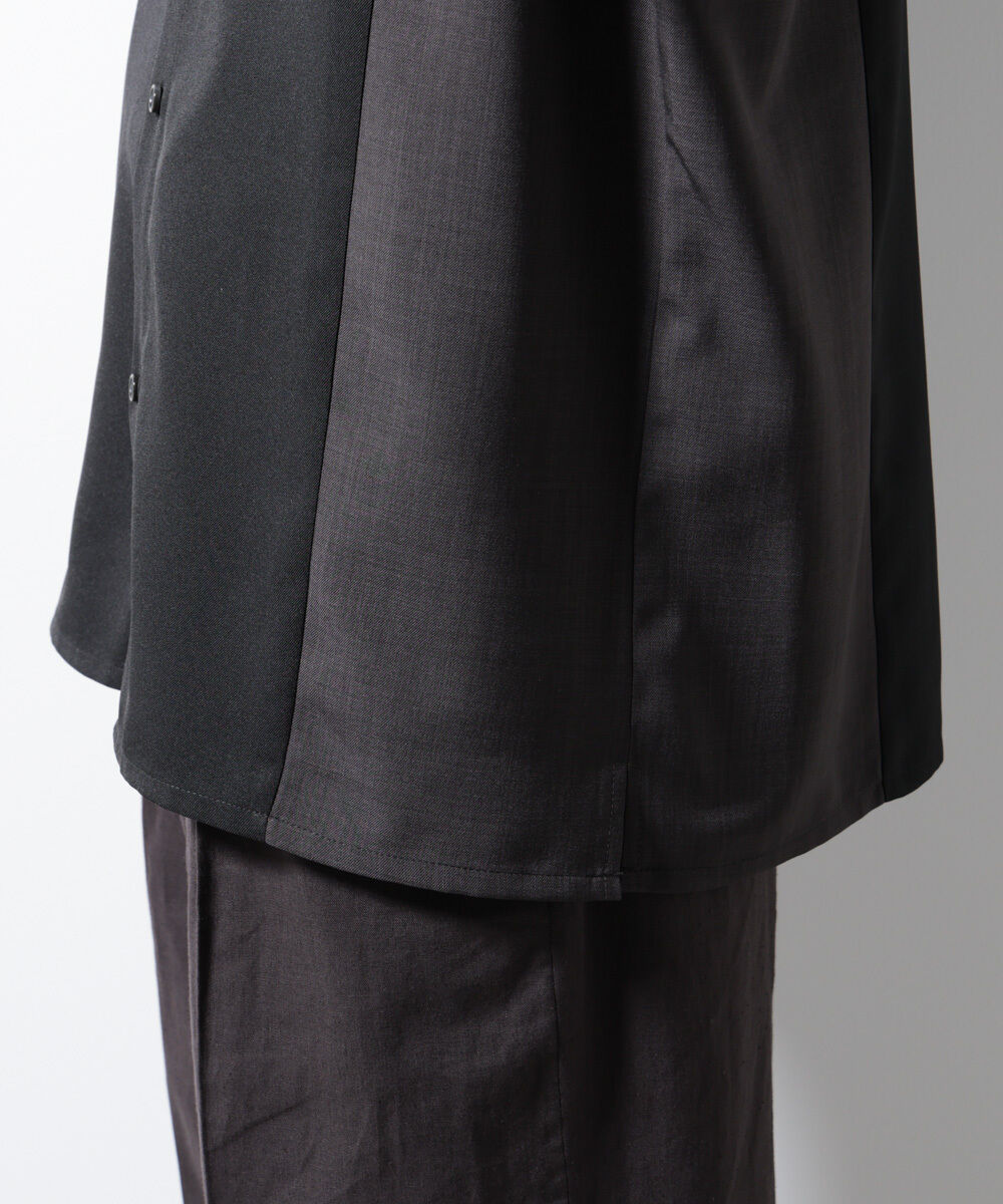 nano･universe「パネル切替バイカラーシャツ」|シャツ・ブラウス|